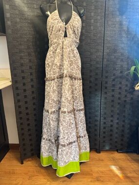Venus Boho Halter Tassel Dress Sz 6
